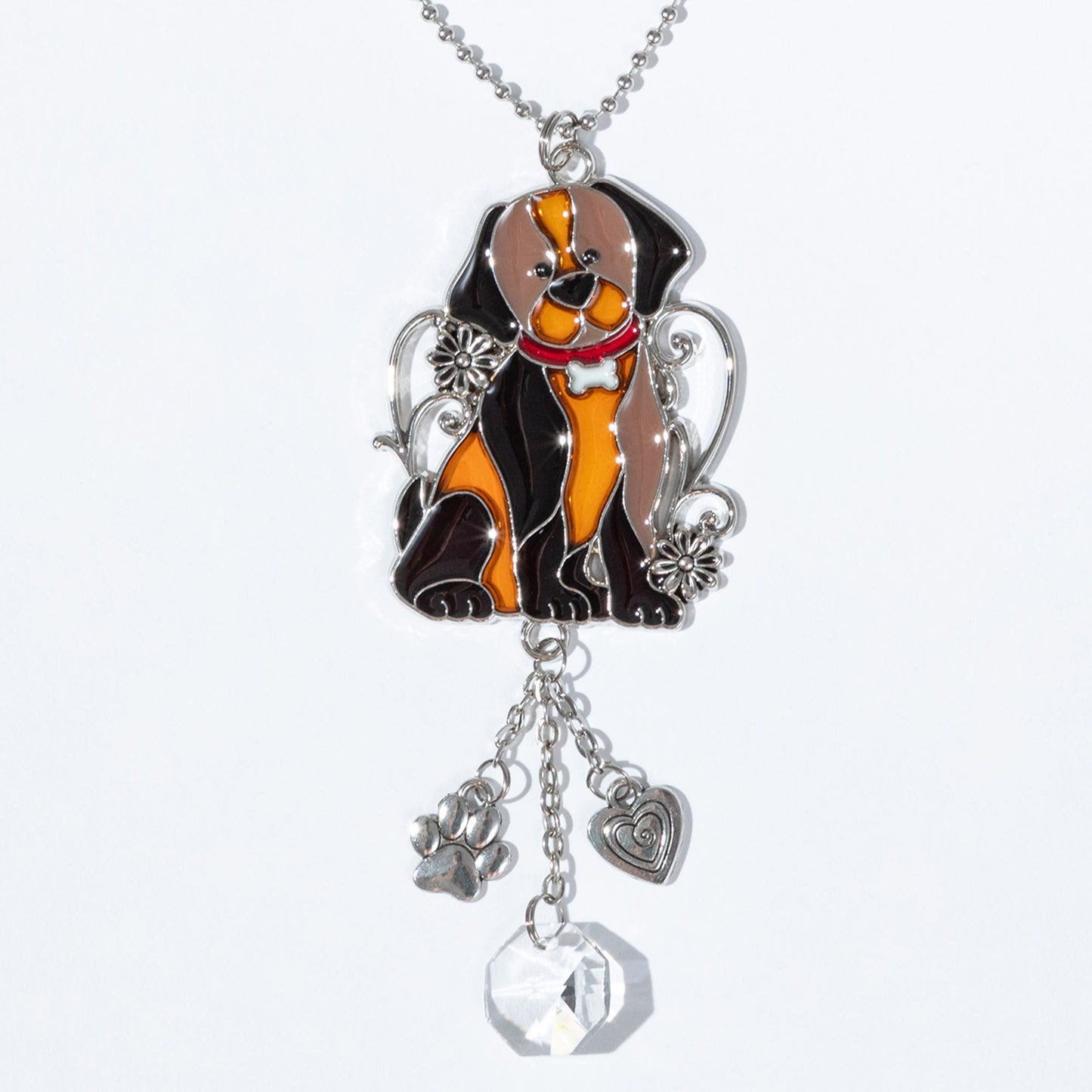 Colorful Animal Sun Catcher Faux Stained Glass Car Charm Decoration