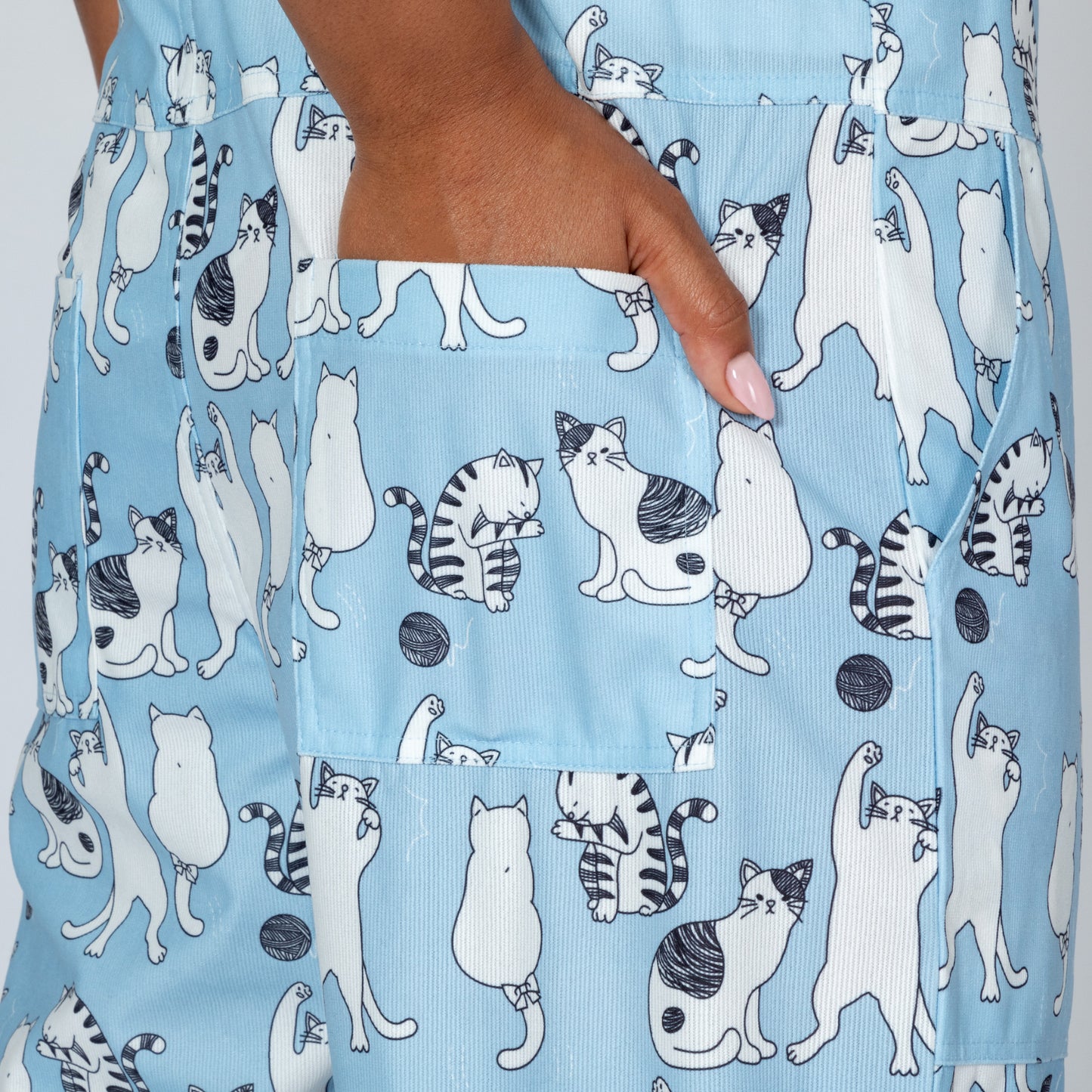 Fun Loving Cat Overalls