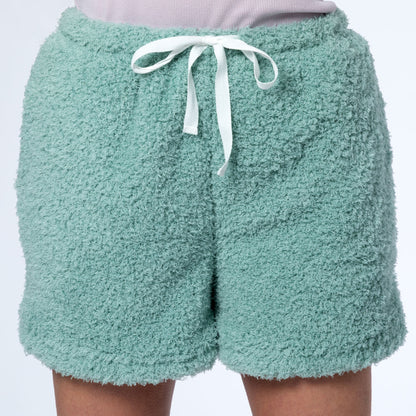 Paw Print Cloud Fleece Lounge Shorts Set