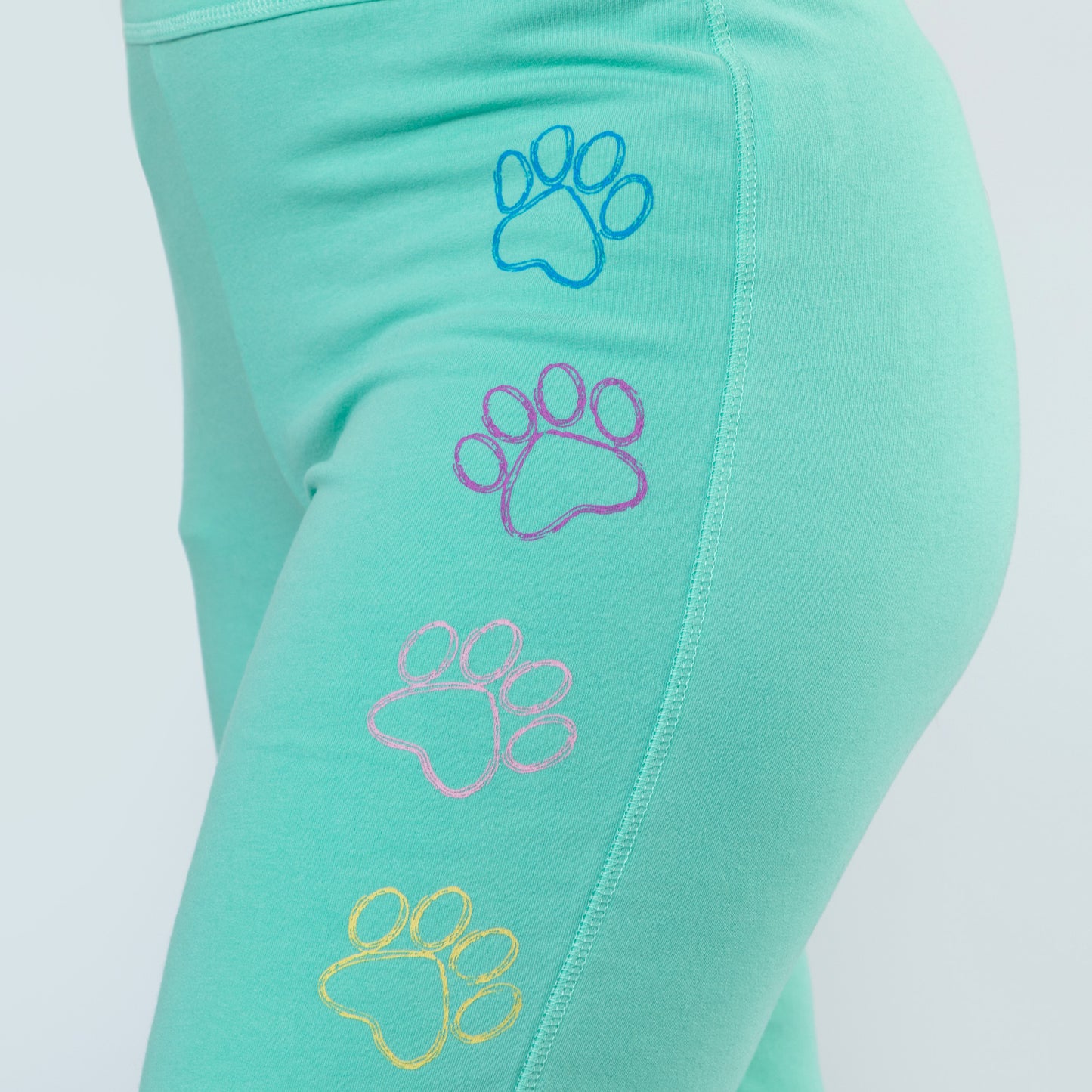 Walking Paw Yoga Pants with Zipper Pocket