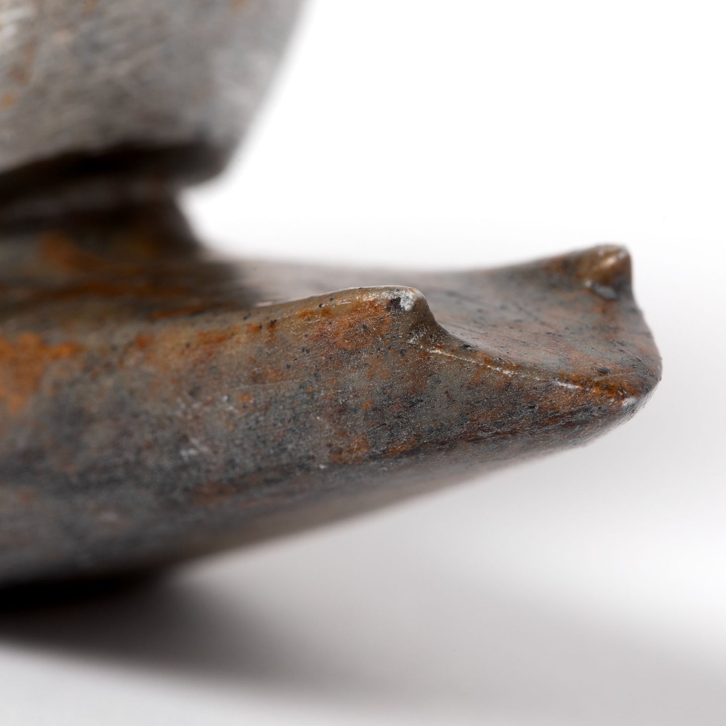 Hand-Carved Serpentine Stone Snail