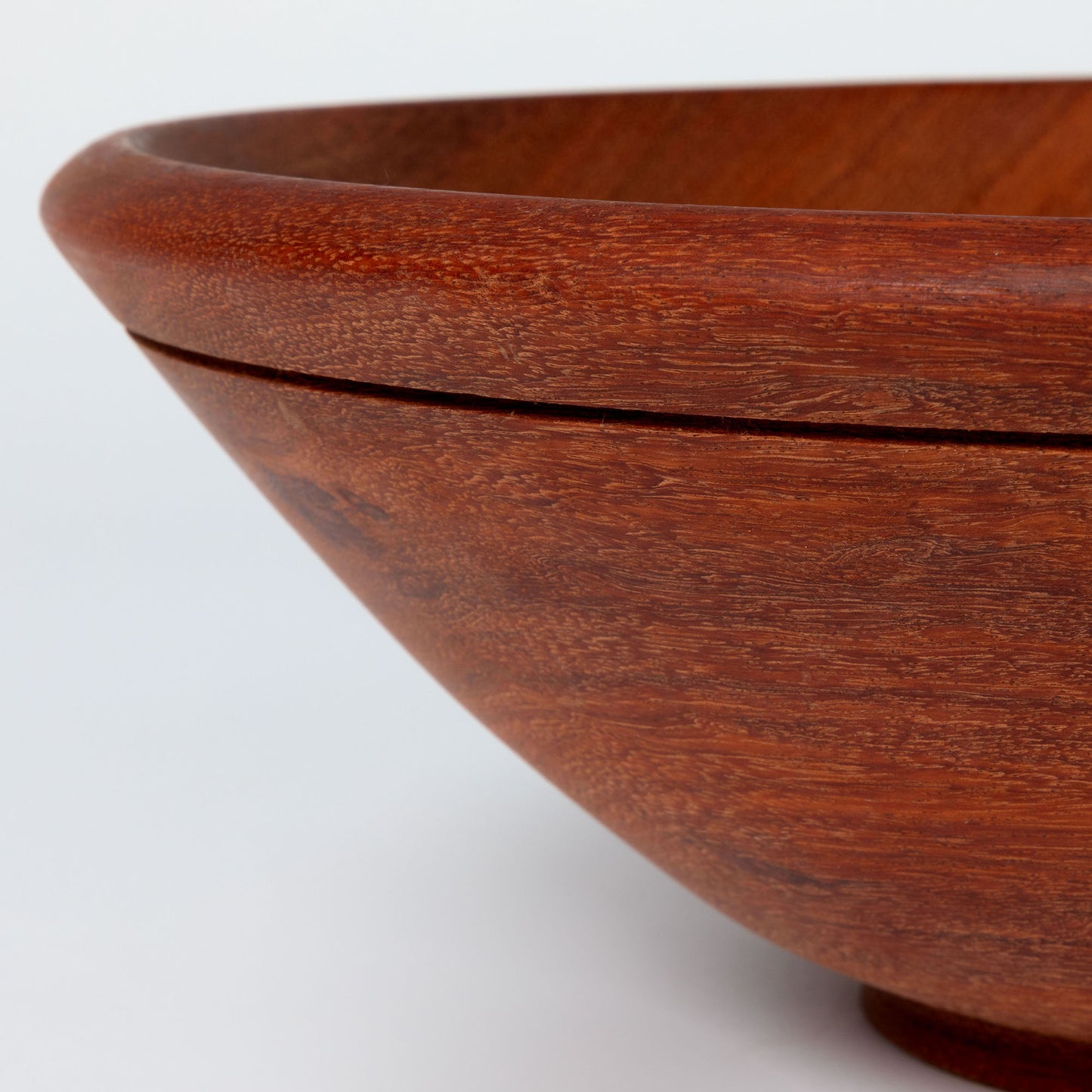 Hand-Carved Mahogany Wooden Bowl