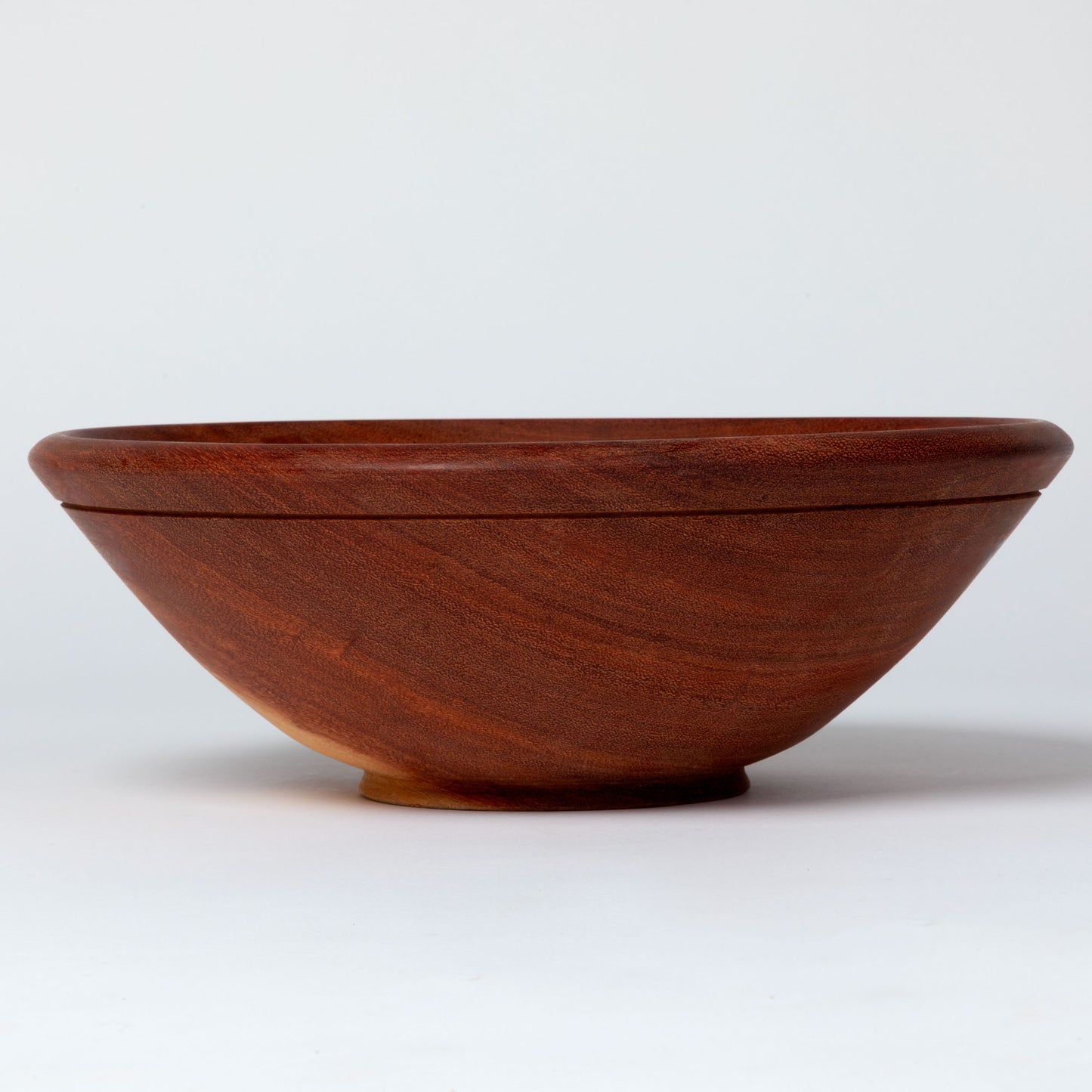 Hand-Carved Mahogany Wooden Bowl