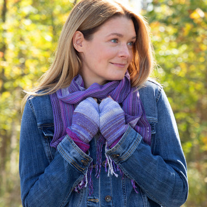 Alpaca Fingerless Mittens & Scarf Set | Fair Trade, 100% Alpaca Fiber