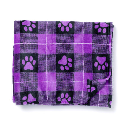 Super Cozy&trade; Fleece Paw Print Throw Blanket