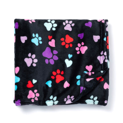 Super Cozy&trade; Fleece Paw Print Throw Blanket