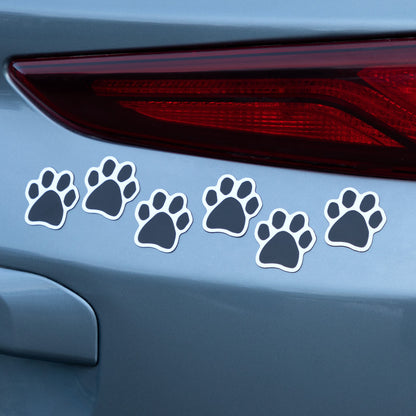 Paw Print Mini Car Magnets Set