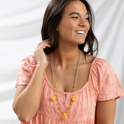 Taj Tassel Necklace