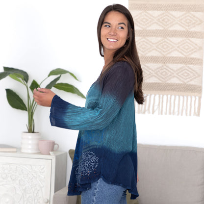 Earth & Sky Long Sleeve Tunic | Fair Trade