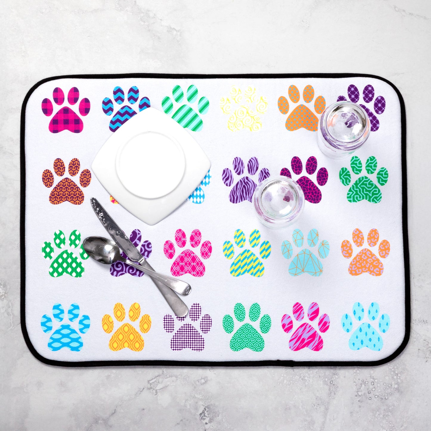 Paws & Pets Microfiber Dish Drying Mat