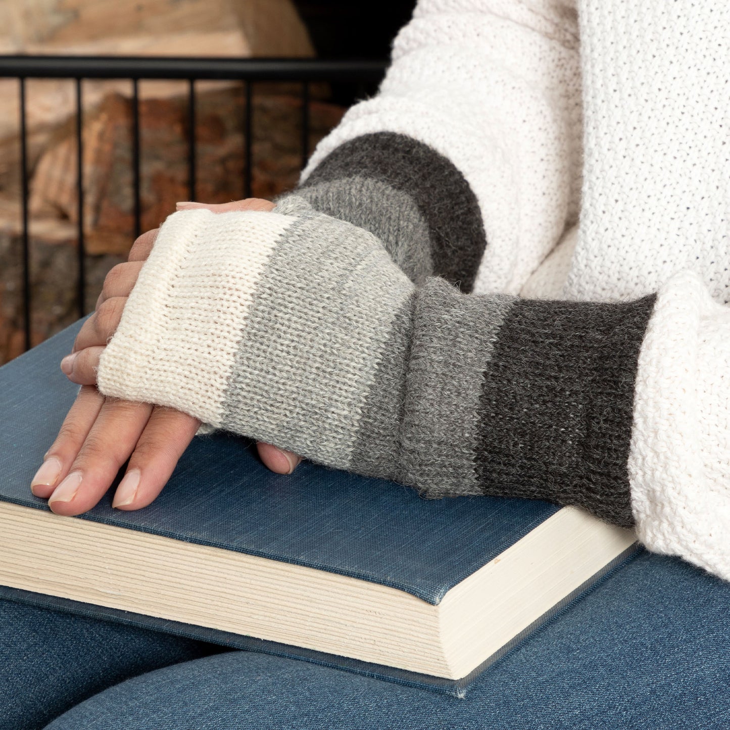 Alpaca Fingerless Mittens | Handmade, Fair Trade, 100% Alpaca Fiber