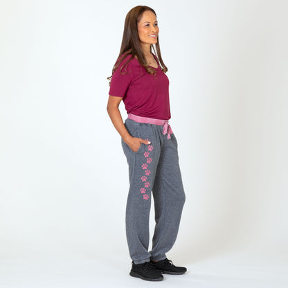 Walking Paws Burnout Sweatpants with Pockets