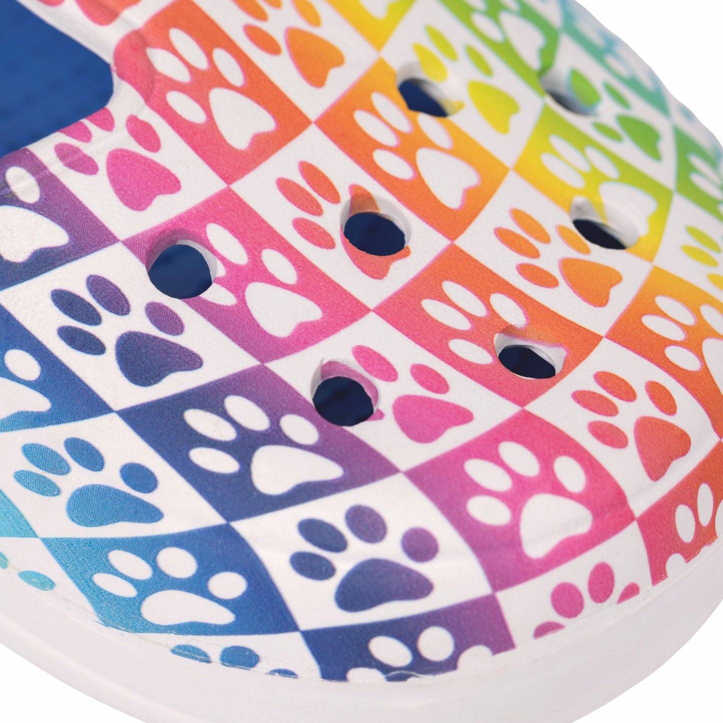 Multicolored Mary Jane Clogs