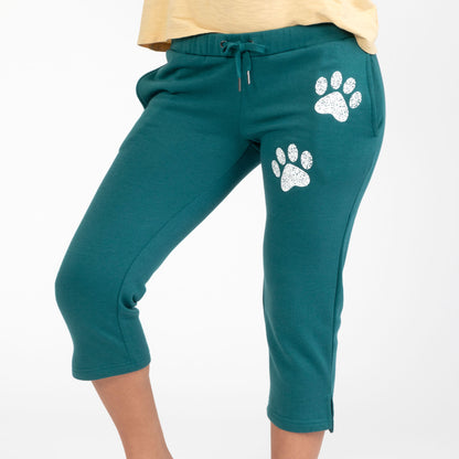 Paw Print Capri Sweatpants