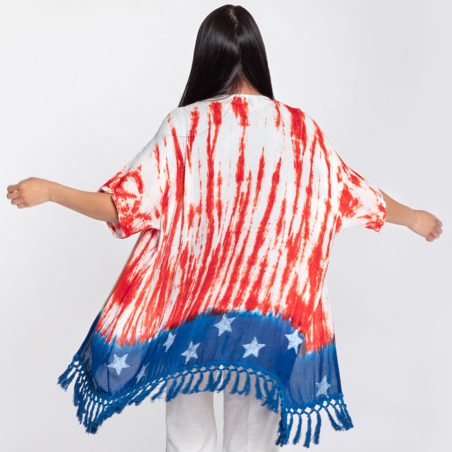 Stars & Stripes Handcrafted Lightweight Kimono