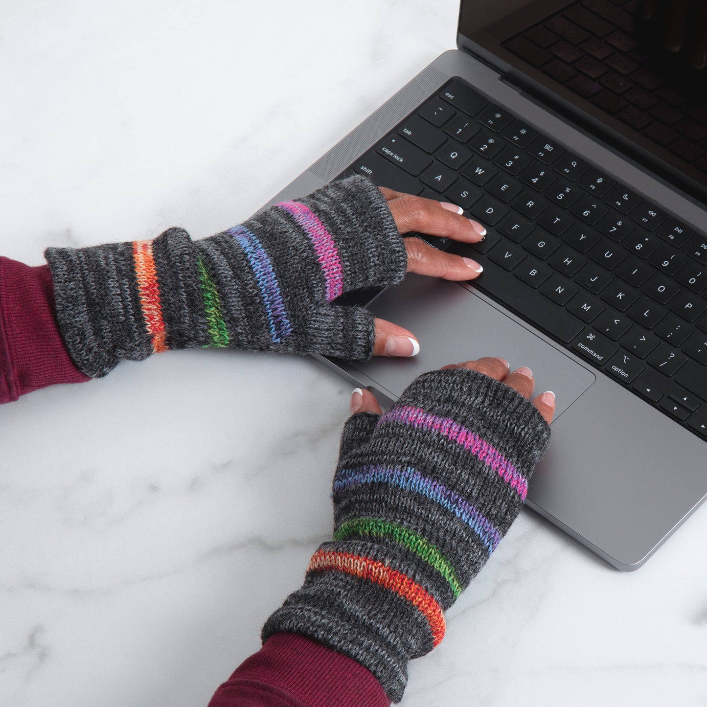 Alpaca Fingerless Mittens | Handmade, Fair Trade, 100% Alpaca Fiber