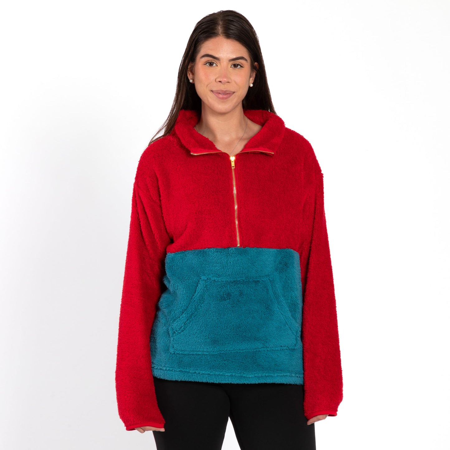 Two Tone Fleece Pullover