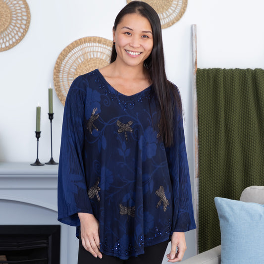 Dragonfly Dance Long Sleeve Tunic