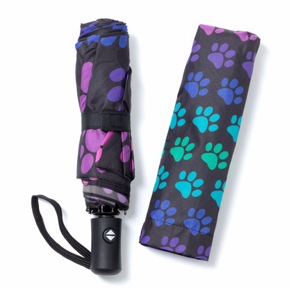 Rainy Day Paw Print Umbrella