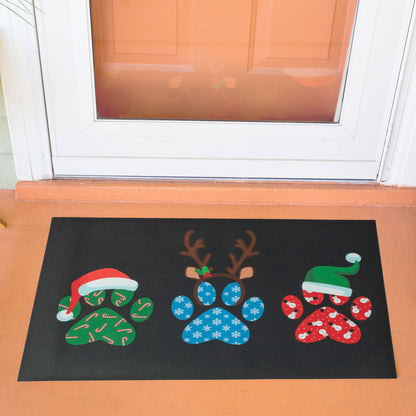 Christmas Paws Doormat