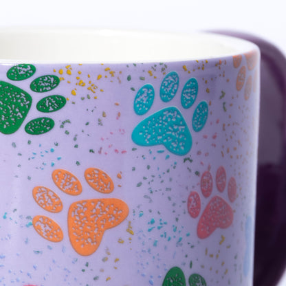 Paws & Prints Tall Ceramic Mug