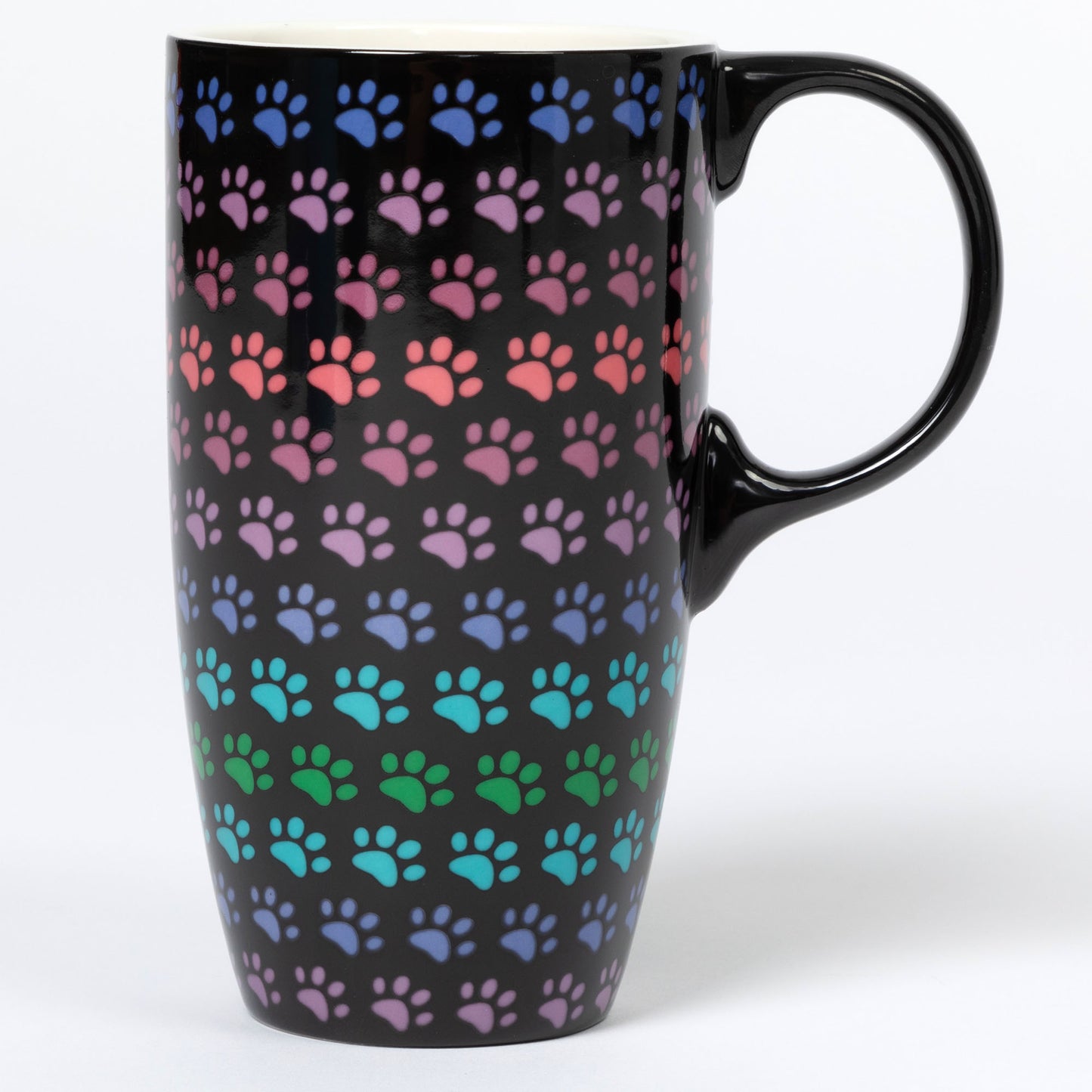 Paws & Prints Tall Ceramic Mug