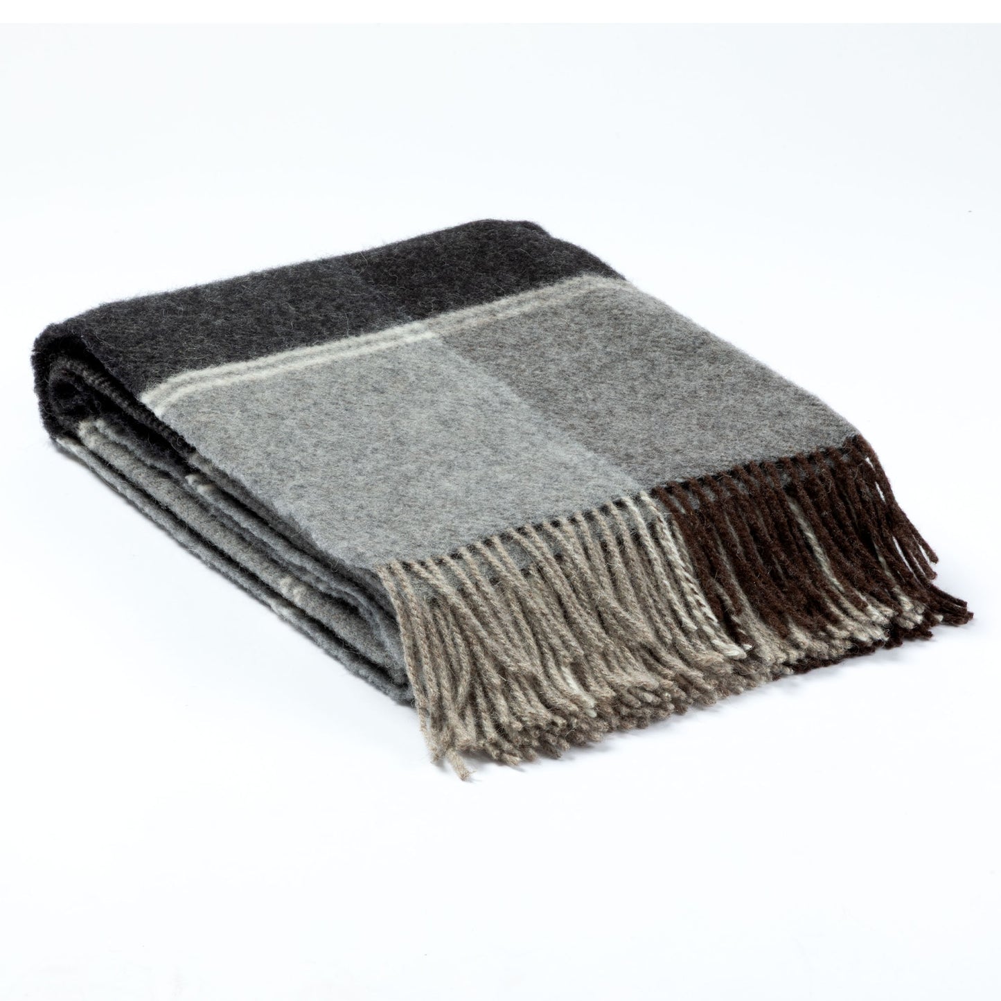 Ukrainian 100% Wool Fringed Throw Blanket