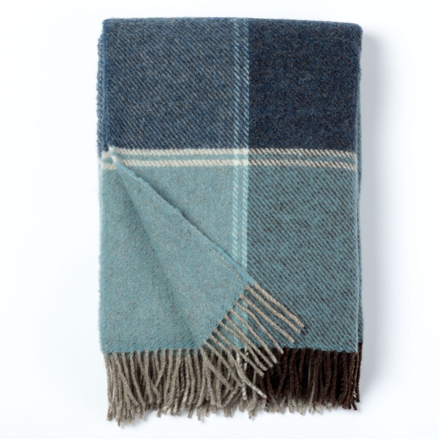 Ukrainian 100% Wool Fringed Throw Blanket