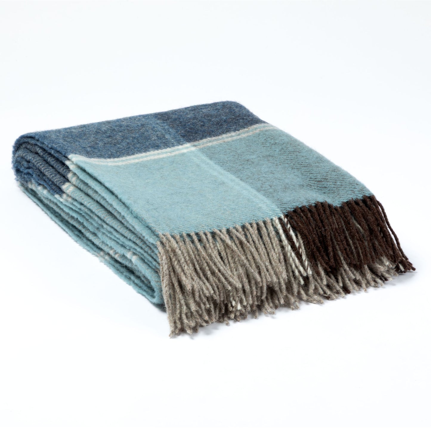 Ukrainian 100% Wool Fringed Throw Blanket
