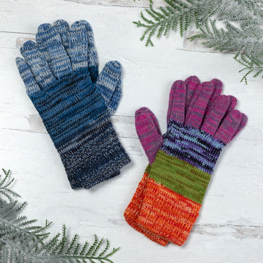 Colorful Alpaca Gloves