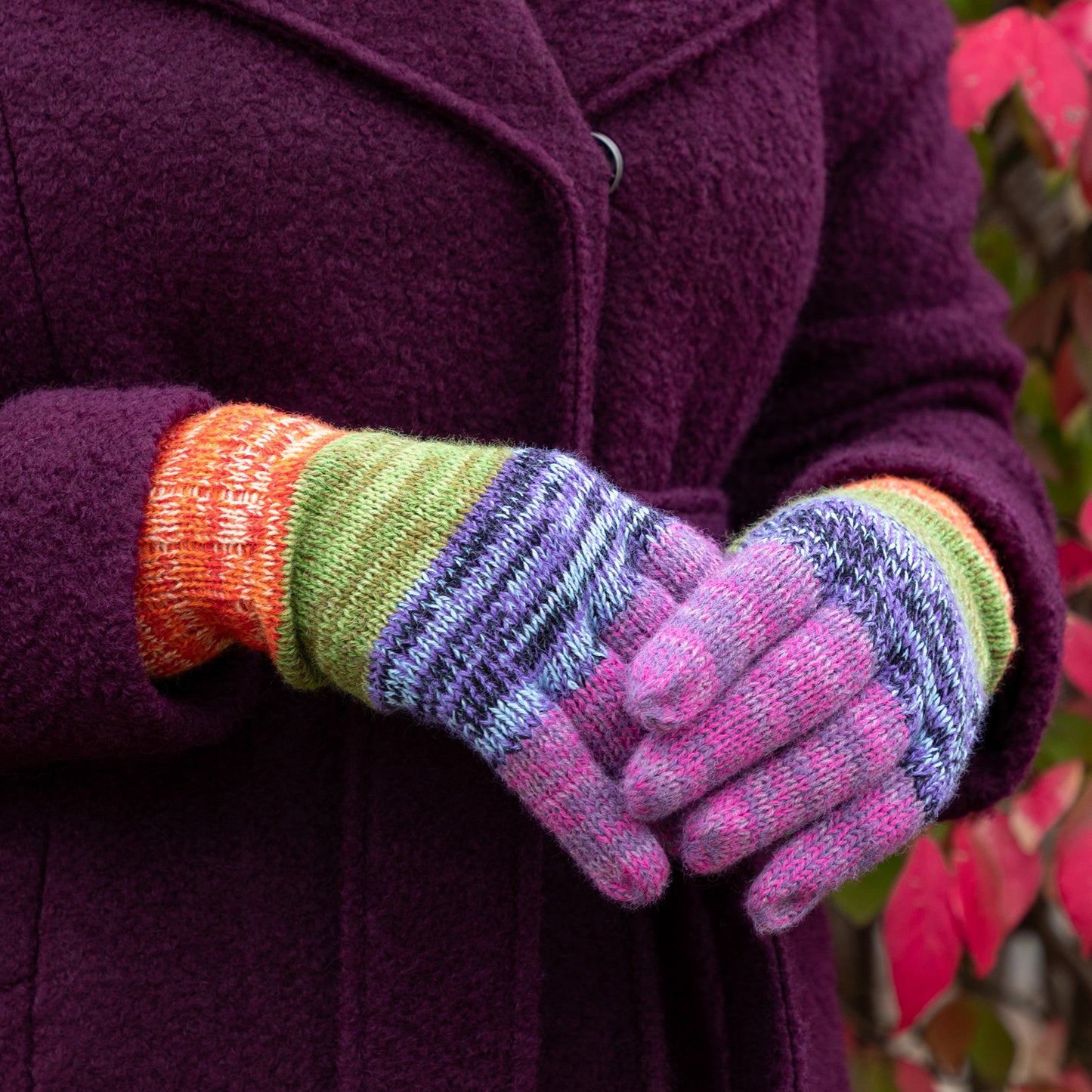 Colorful Alpaca Gloves