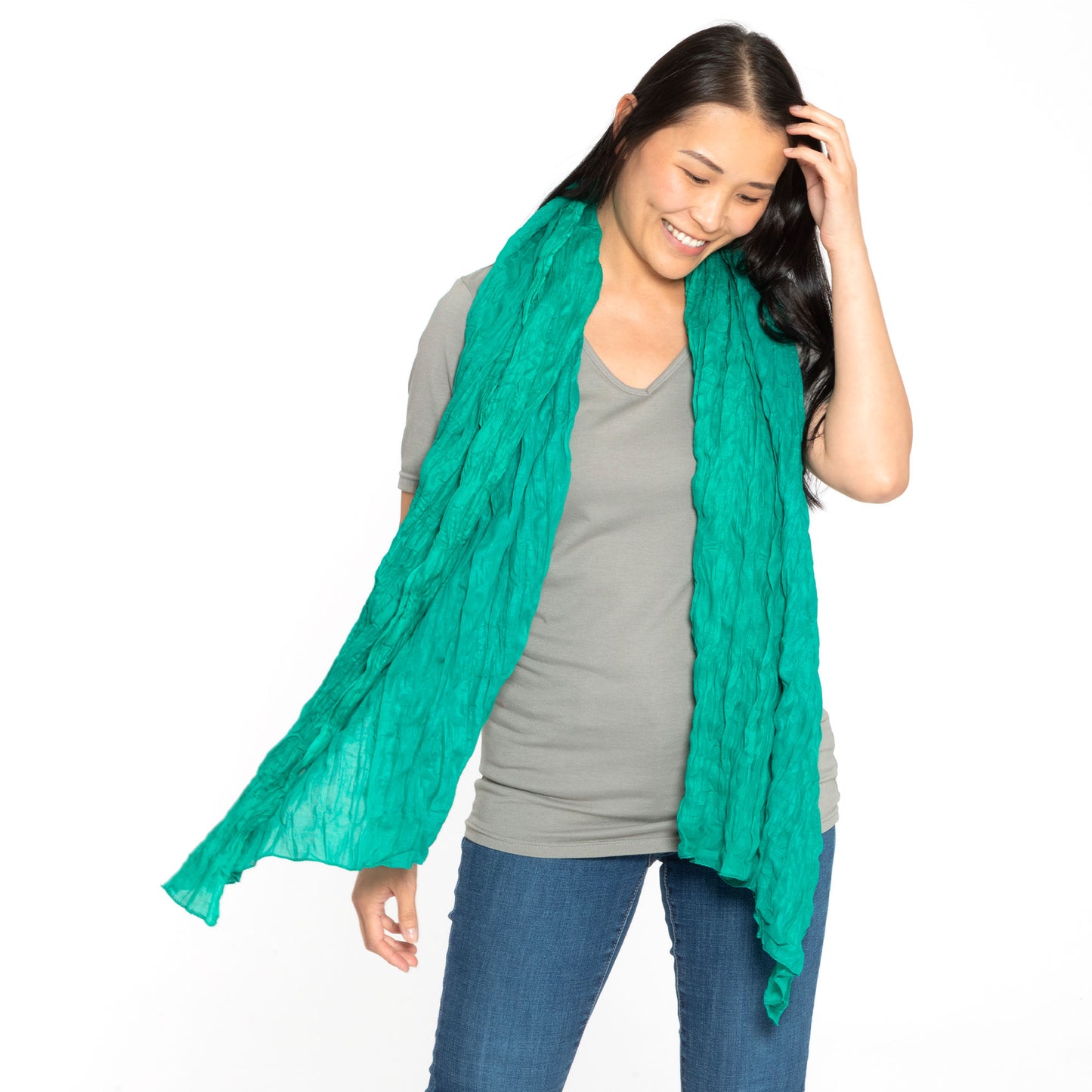 Classic Cotton Crinkle Scarf