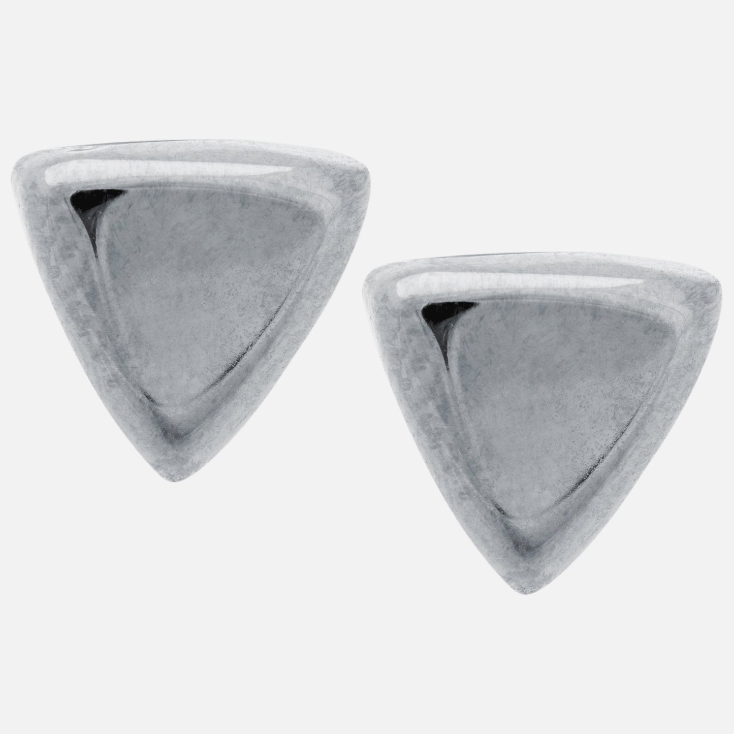 Sterling Silver Triangle Earrings