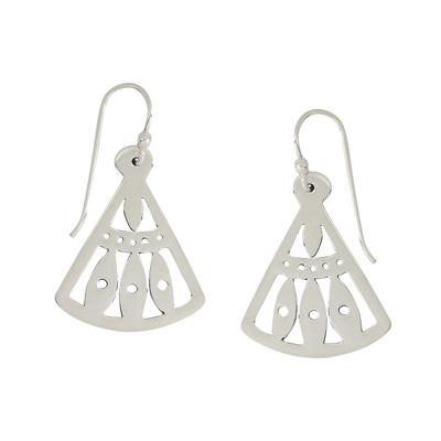 Earth Tlalli Sterling Silver Earrings