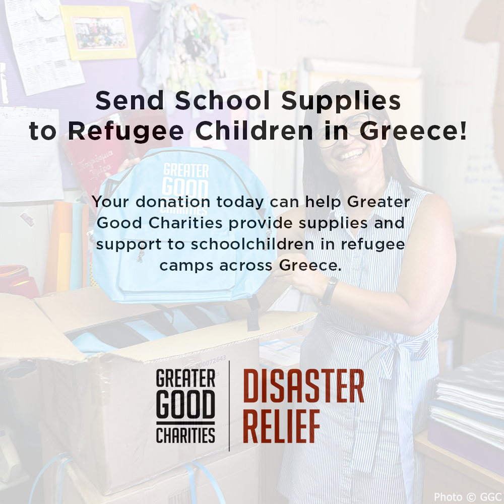 Send School Supplies to Refugee Children in Greece