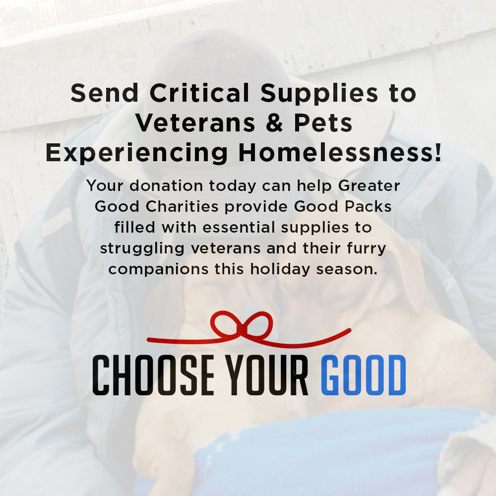 Send Critical Supplies to Veterans & Pets Experiencing Homelessness for the Holidays