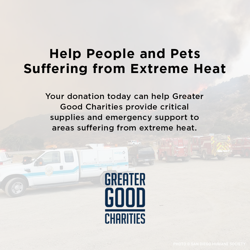 Help People and Pets Suffering from Extreme Heat