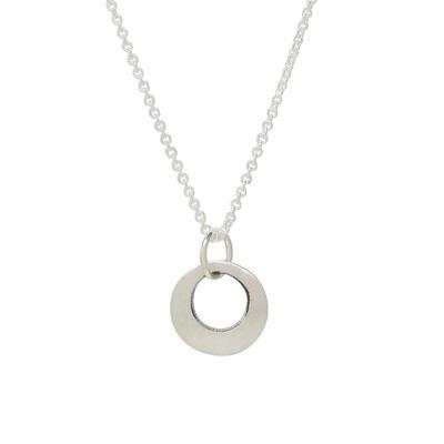 Circle Sterling Silver Necklace