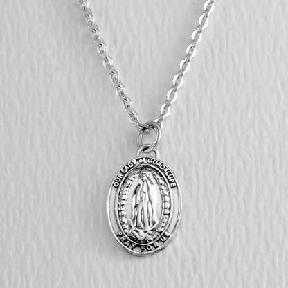 Our Lady Of Guadalupe Sterling Silver Necklace
