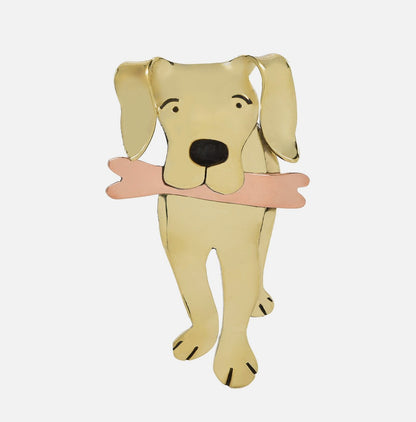 Go Fetch Golden Mixed Metals Pin