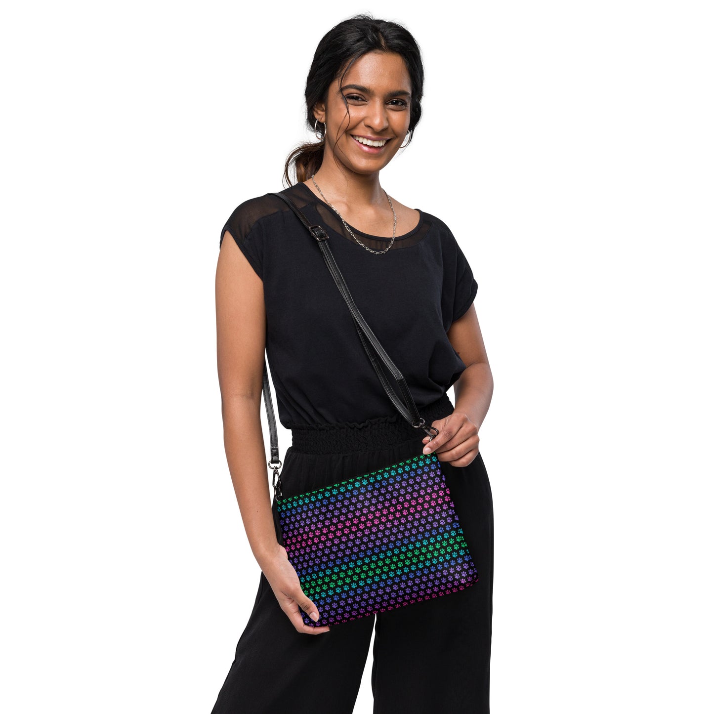 Rainbow Paws Crossbody Bag