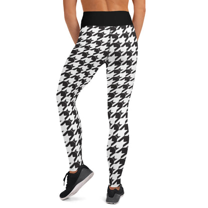 Black Cat Houndstooth Leggings