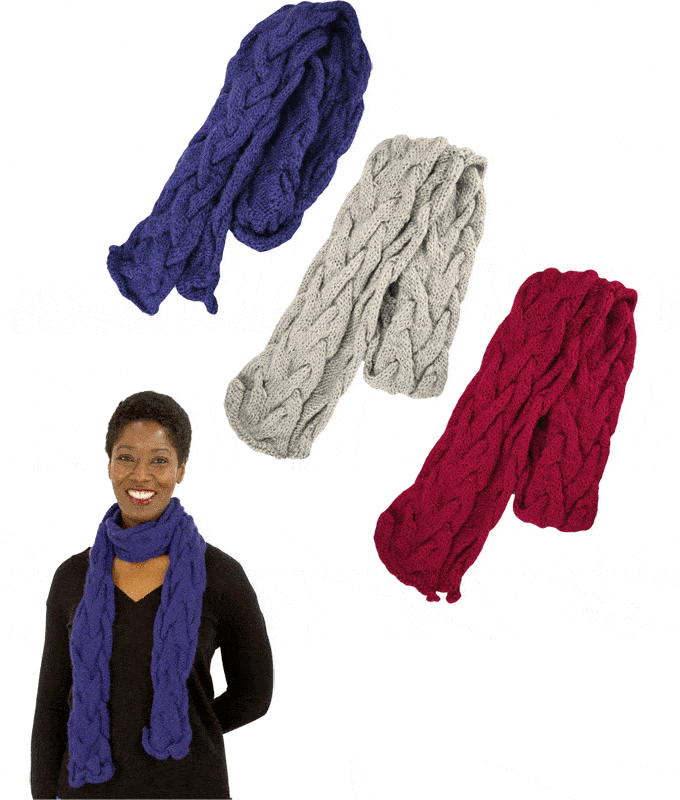 Cable Knit Scarf