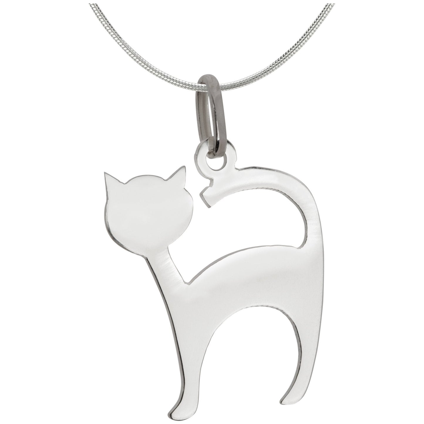 Cat Sterling Silhouette Necklace