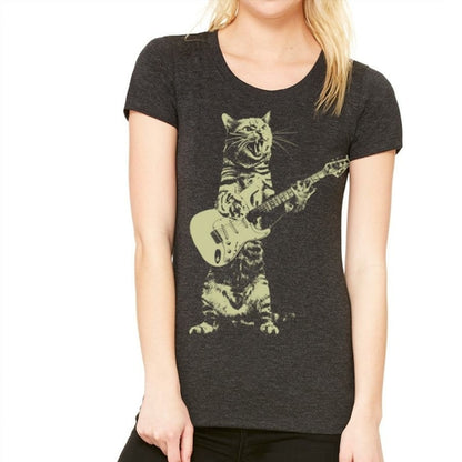 Cat Playing Guitar T-Shirt