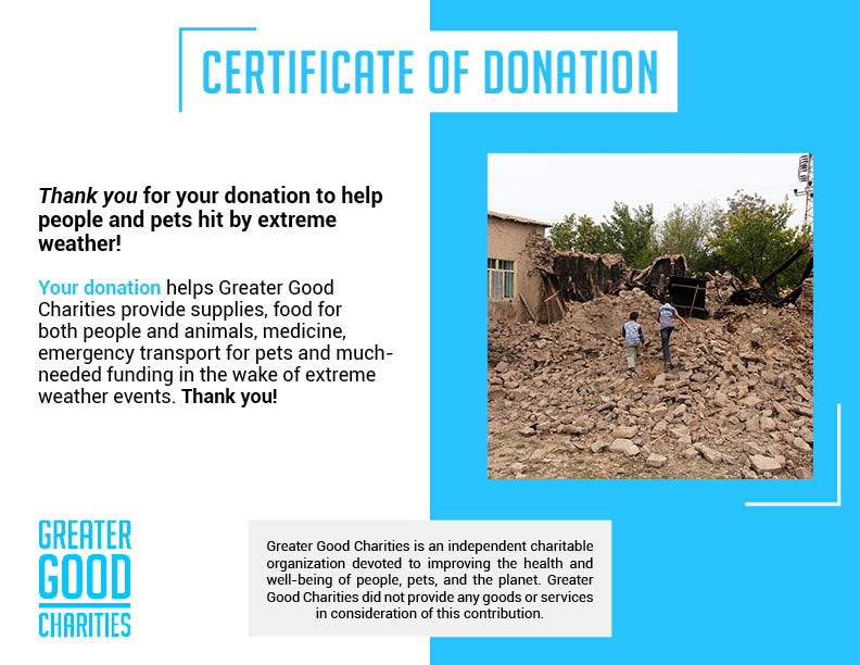 Help People and Pet Victims of Earthquakes