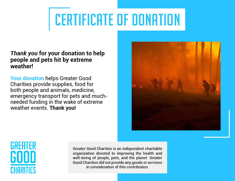 Help People and Pet Victims of Wildfires