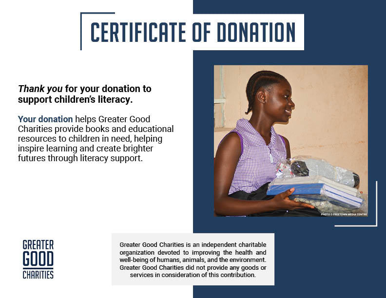 Contribute To Children's Literacy
