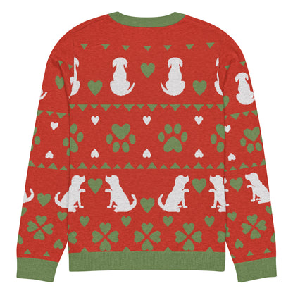 Christmas Dogs Knitted Crewneck Sweater