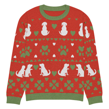 Christmas Dogs Knitted Crewneck Sweater